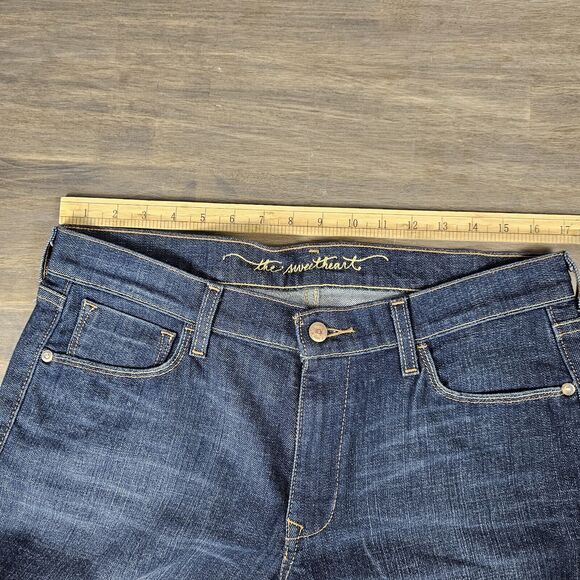 Old Navy Women's Jeans The Sweet Heart Flare Leg Stretch Mid-Rise Denim 12 reg - Picture 4 of 8